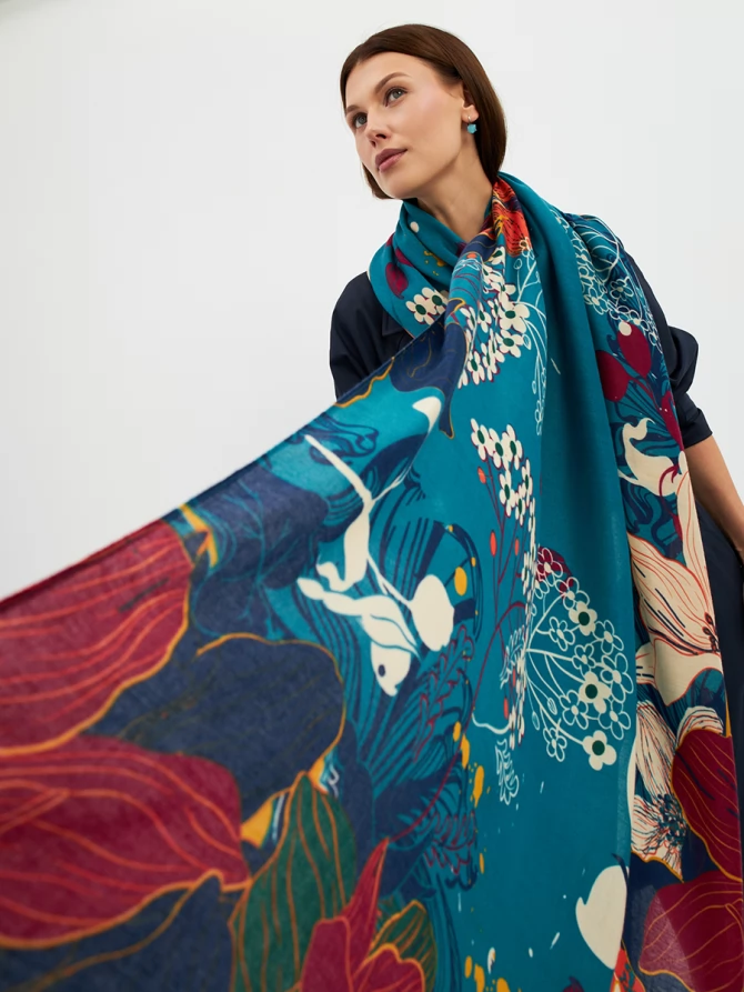 Палантин женский SHU25-10-2