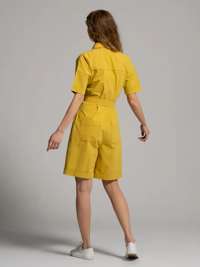 Комбинезон в стиле сафари короткий