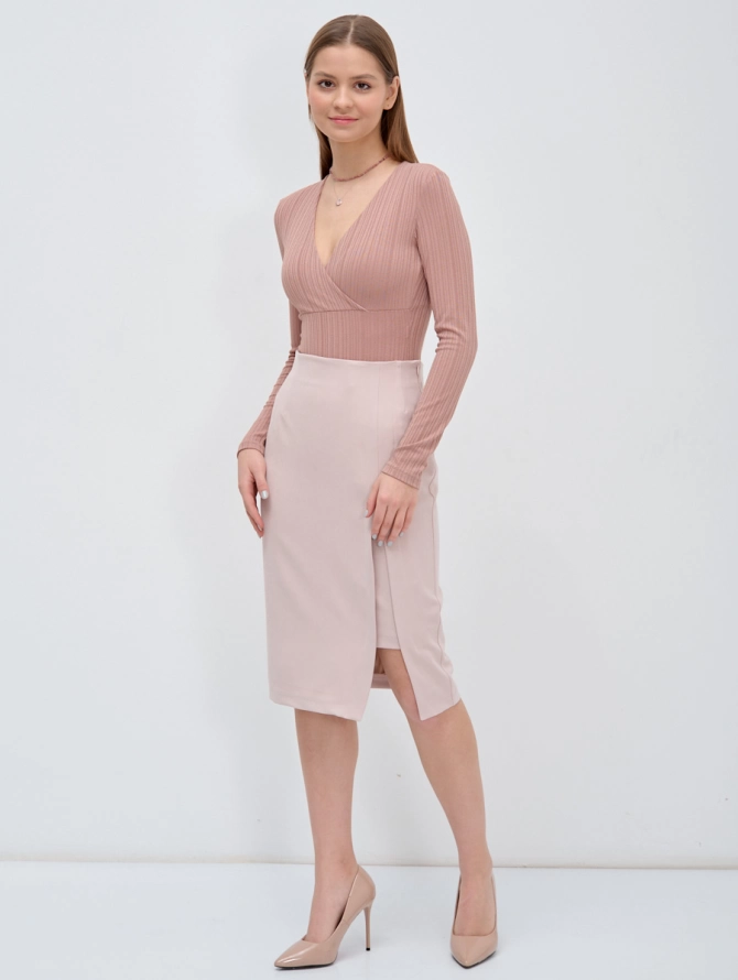 Юбка-карандаш из костюмной ткани