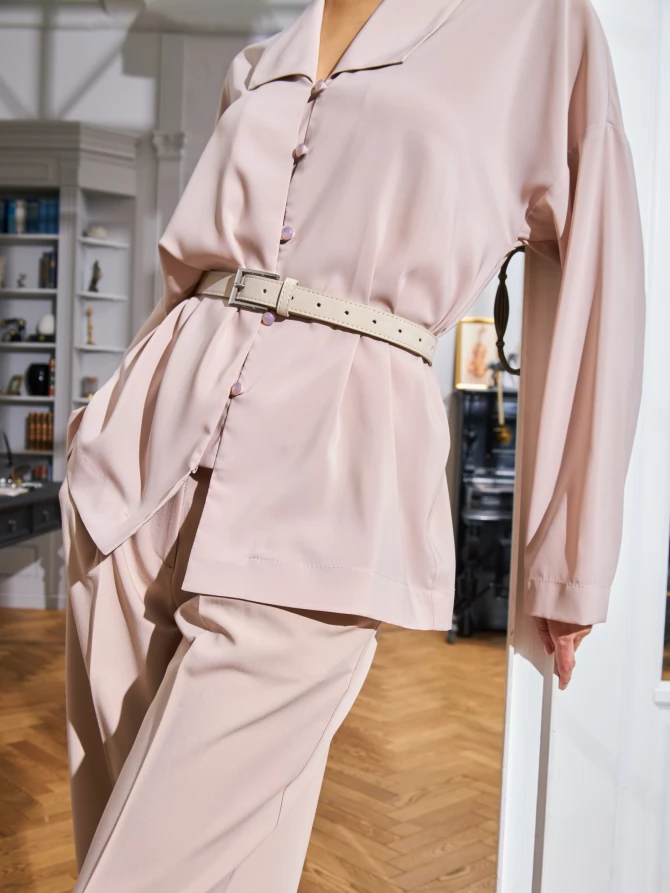 Блузка из шифона OD-809-2 капучино