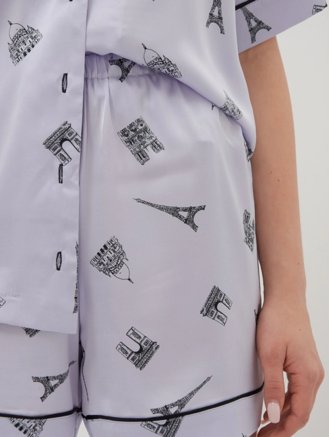 Шорты из армани-шелка