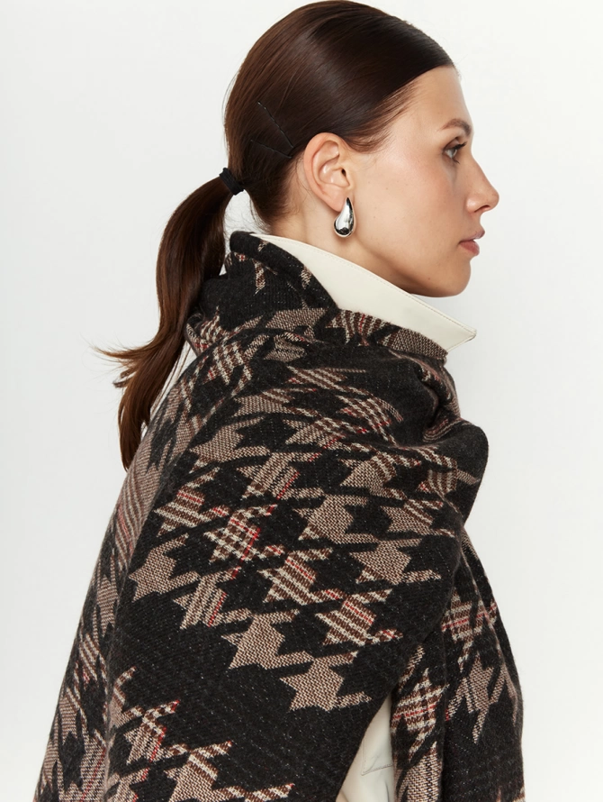 Палантин женский в гусиную лапку RH10-16-5