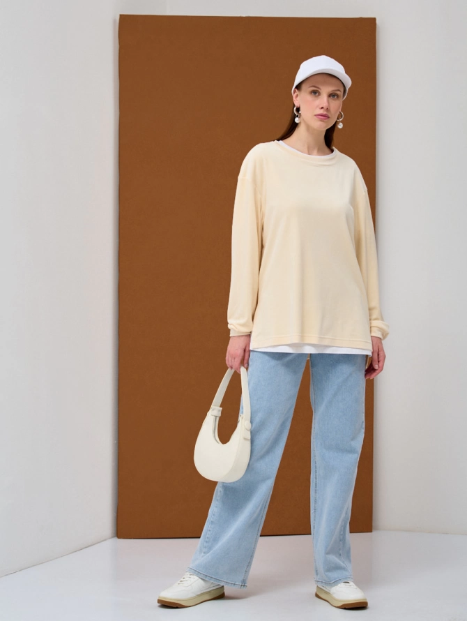 Свитшот из велюра