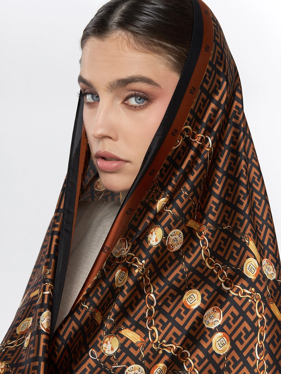 Палантин женский с принтом KPR-11-35