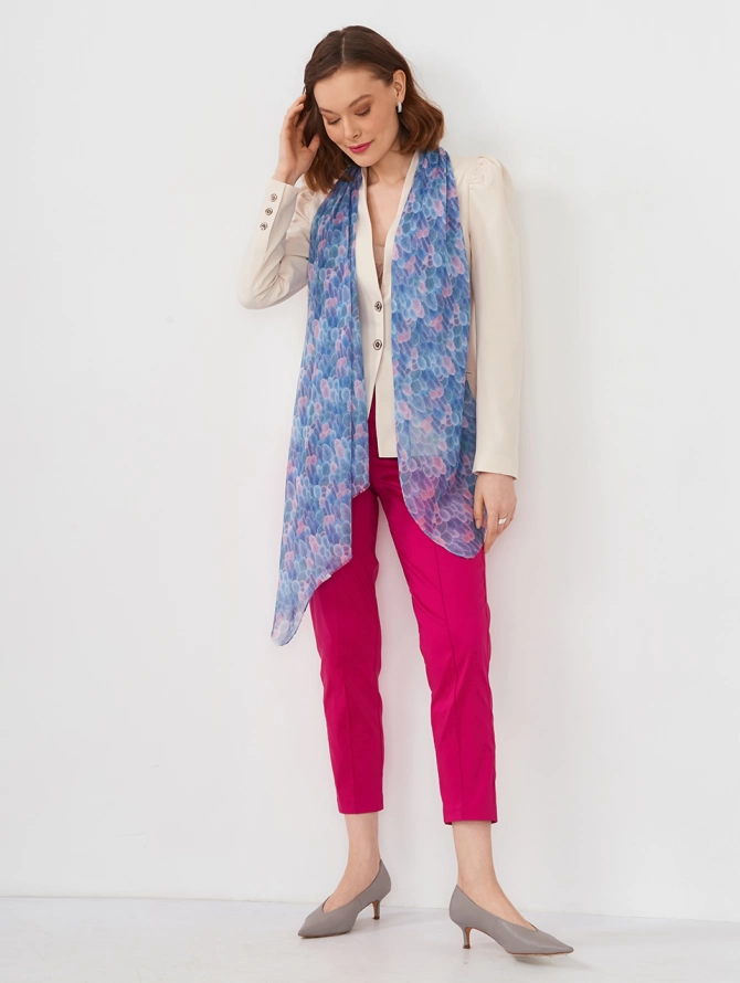 Палантин с арт-деко узором KSH14-115-19