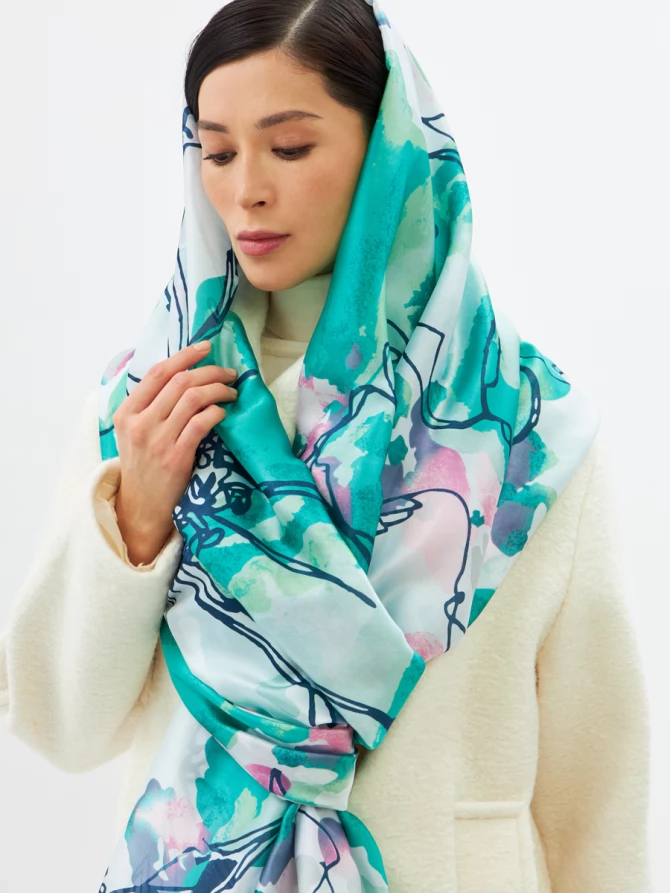 Палантин женский D2-1351-4