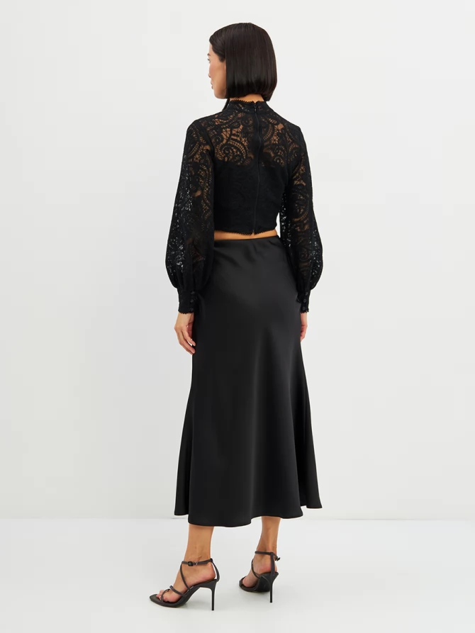Блузка из кружева OD-969-2 черный