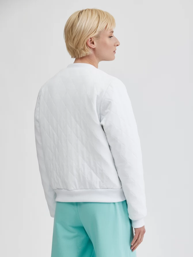 Бомбер стеганый на резинке