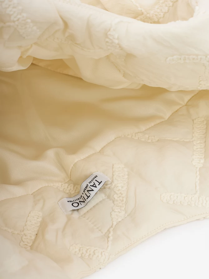 Стеганая сумка на магнитных кнопках OD-1053-1 бежевый