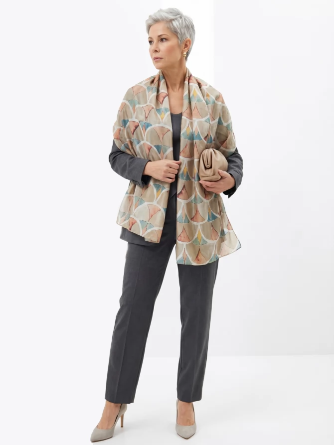 Палантин женский D2-135-1