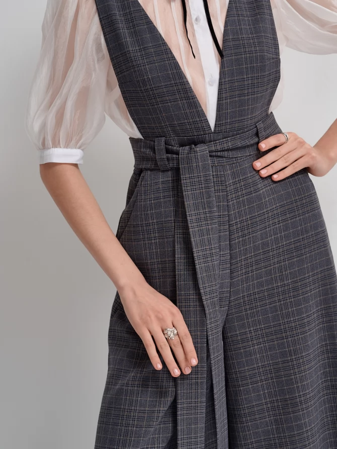 Комбинезон с брюками-кюлотами