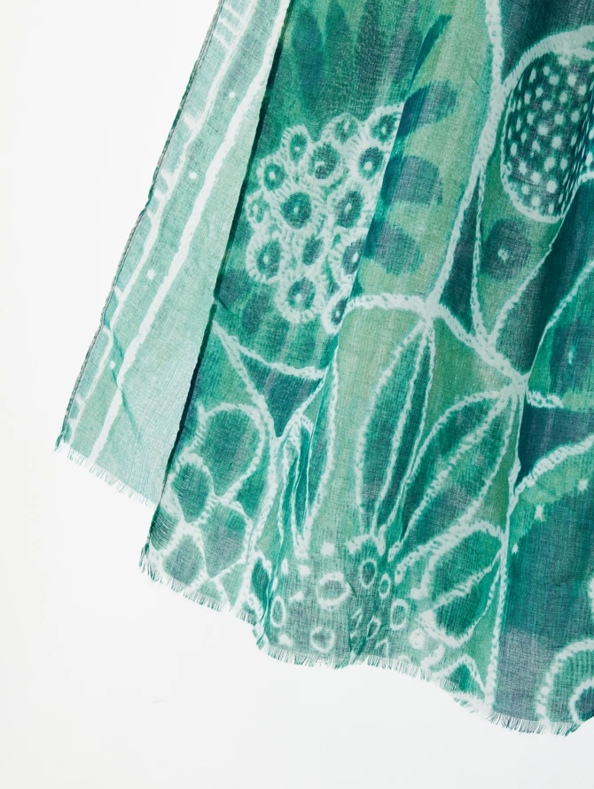 Палантин женский с арт-деко принтом D2H-135-3