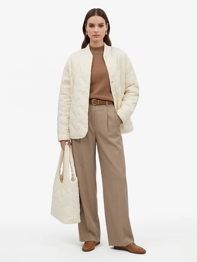 Куртка стеганая OD-1047-1 бежевый