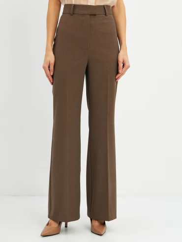 Брюки-клеш  OD-822-3 коричневый