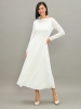 Платье из трикотажного кружева OD-904-1 белое