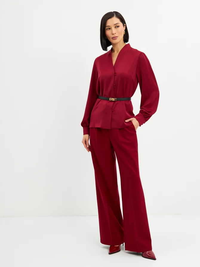 Брюки костюмка OD-825-4 бордо