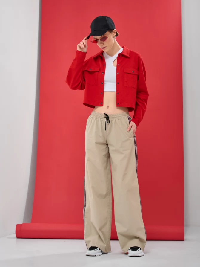 Брюки с тесьмой