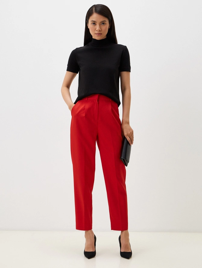 Брюки укороченные OD-877-4 бордо