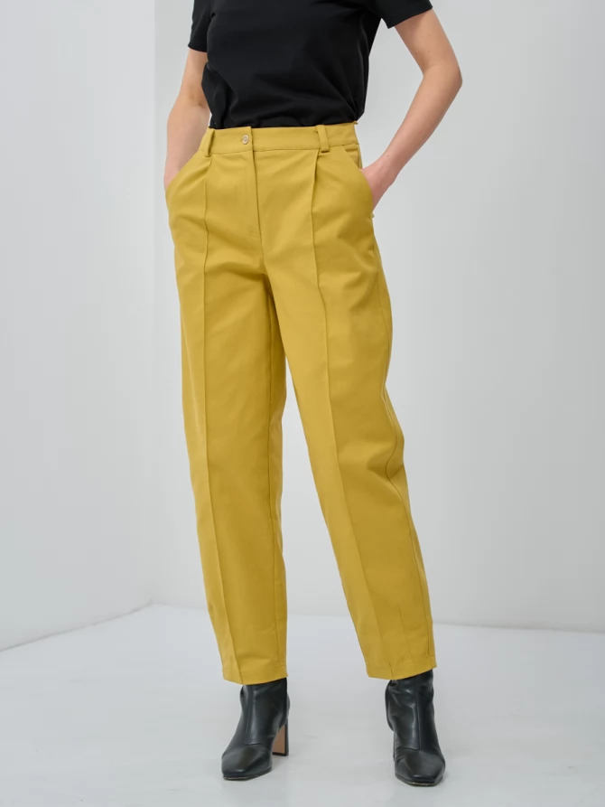 Брюки с простроченной стрелкой
