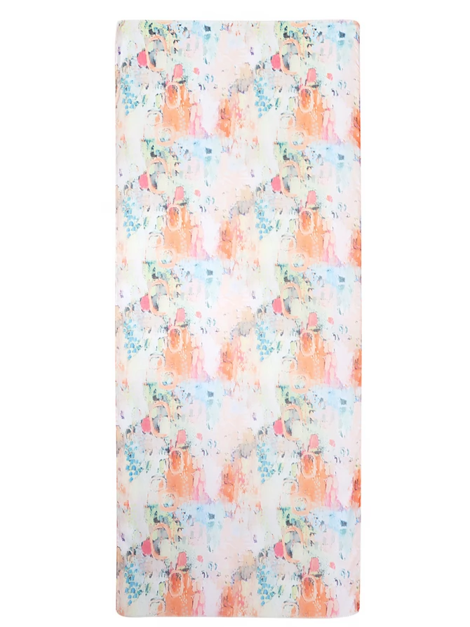 Палантин женский с акварельным принтом