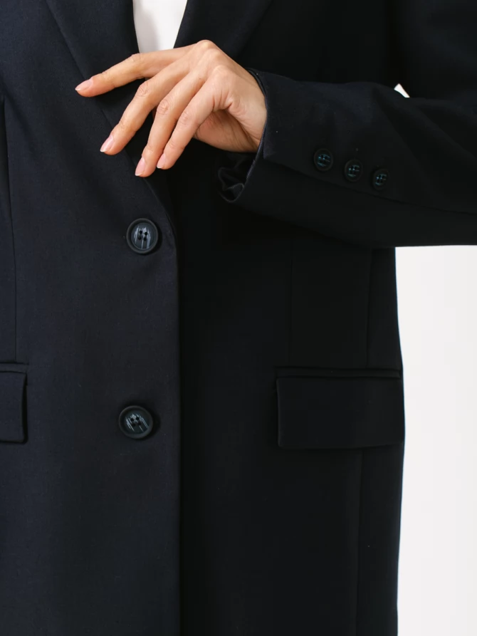 Жакет длинный OD-839-3 т.синий