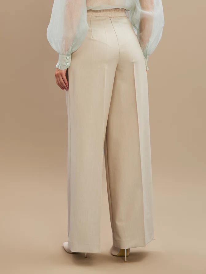 Брюки из костюмной ткани OD-922-3 бежевый