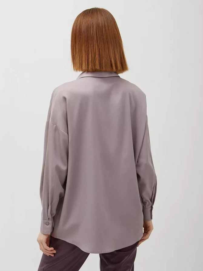 Рубашка с прострочкой спереди