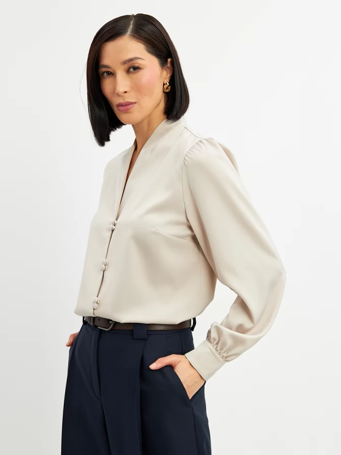 Блузка OD-735-16 светло-коричневый