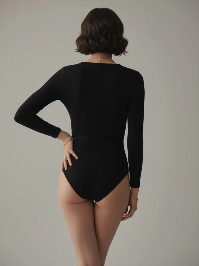 Боди в рубчик