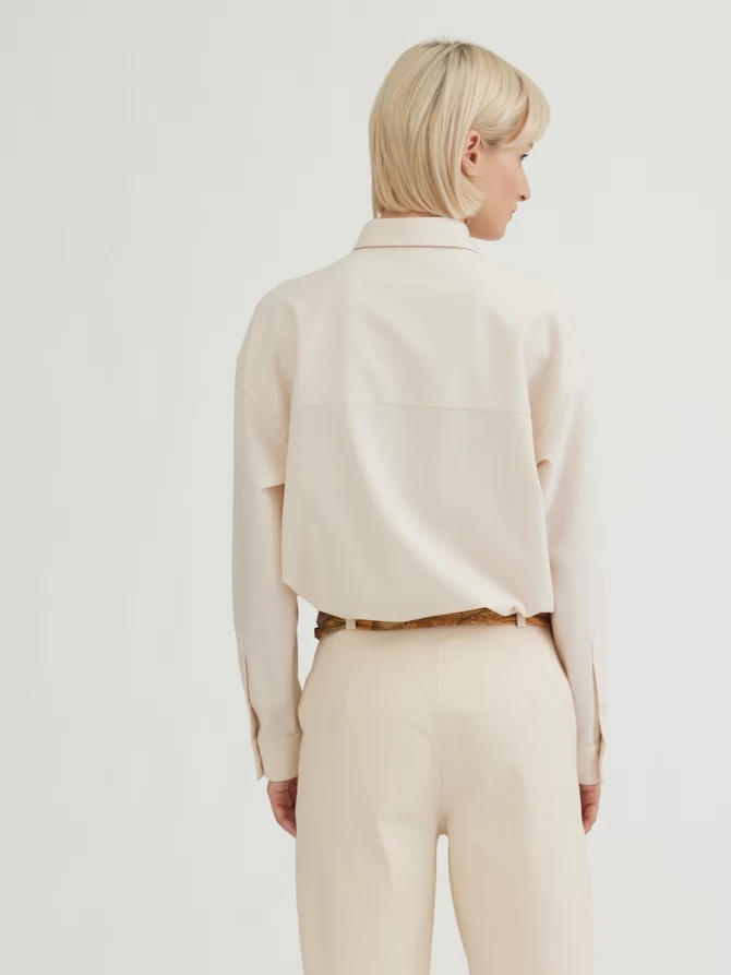 Брюки с простроченной стрелкой