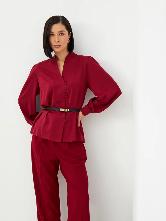 Блузка OD-735-17 бордовый