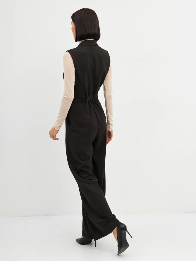 Комбинезон OD-915-1 в черно-коричневую клетку