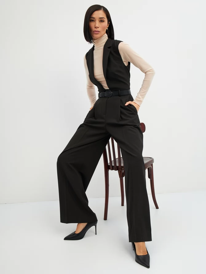 Комбинезон OD-915-1 клетка черно-коричневая