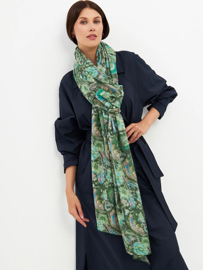 Палантин женский с восточным узором