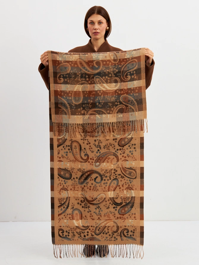 Палантин женский с узором пейсли
