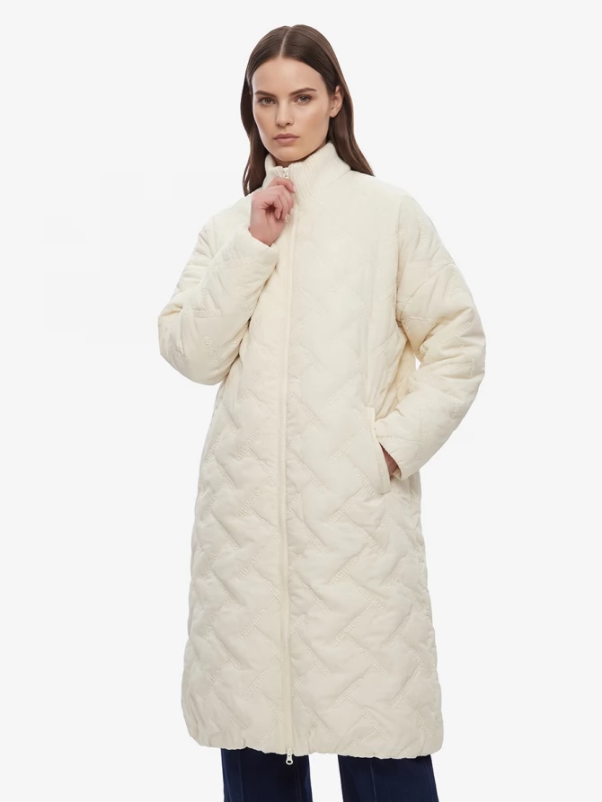 Полупальто стеганое OD-1046-1 бежевый