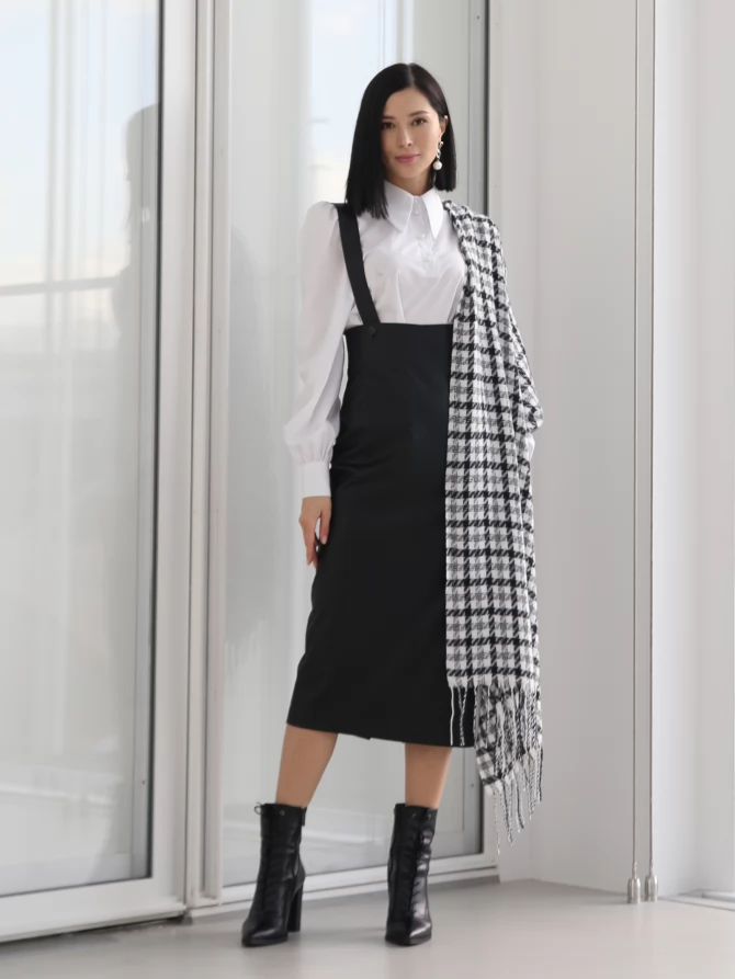 Блузка однотонная