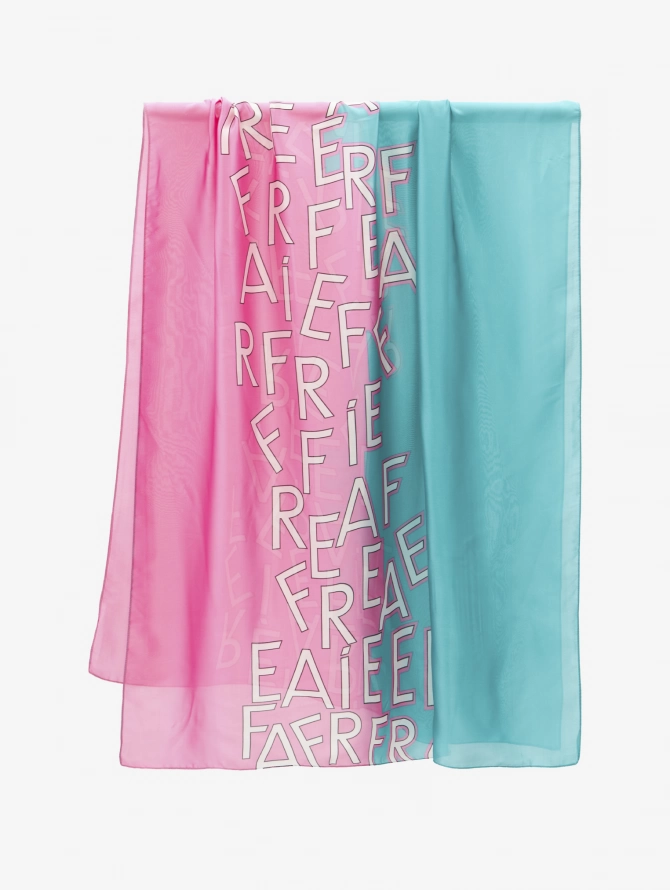 Палантин двусторонний Арт-Деко с графическим узором