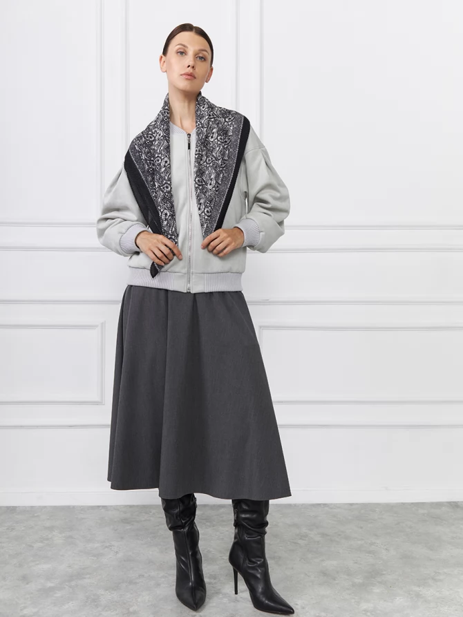 Платок с узором из жатой ткани SPR-854-3