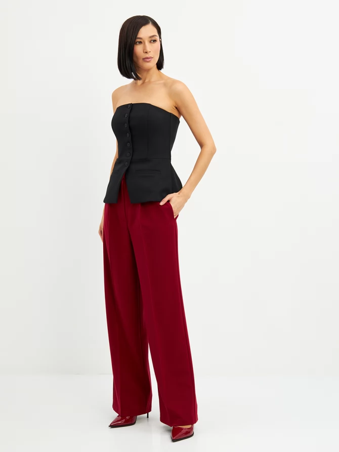 Брюки костюмка OD-825-4 бордо