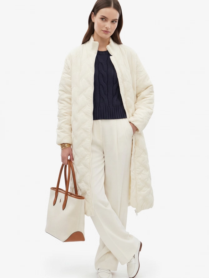 Полупальто стеганое OD-1046-1 бежевый