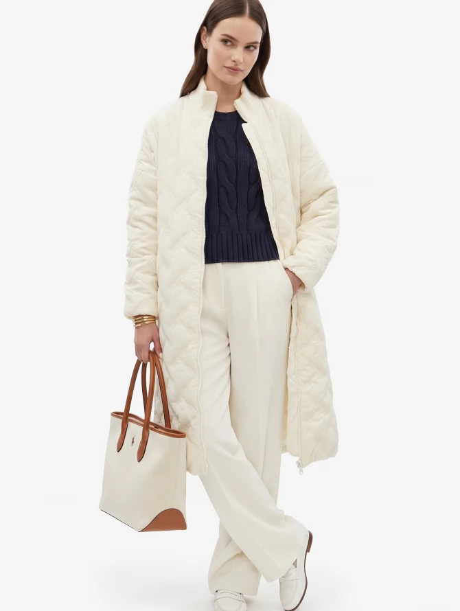 Полупальто стеганое OD-1046-1 бежевый