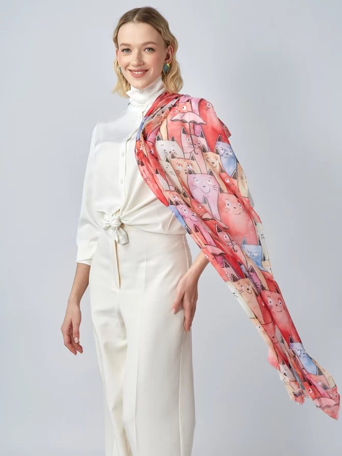 Палантин женский KSH16-128-5