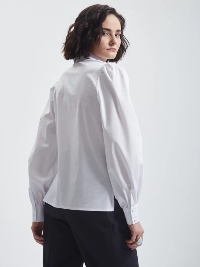 Блузка однотонная