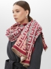Палантин женский двусторонний с геометрическим принтом