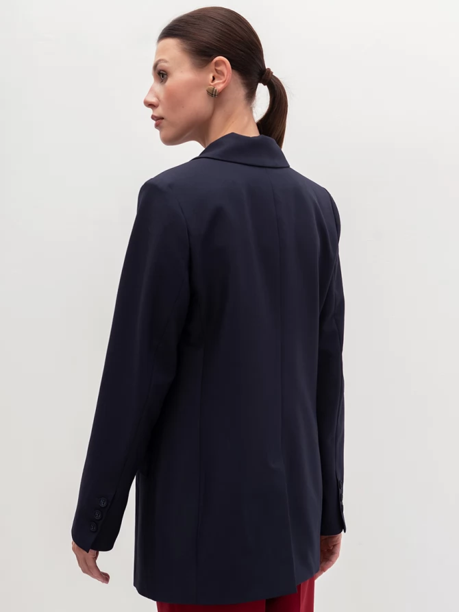 Жакет длинный OD-839-3 т.синий