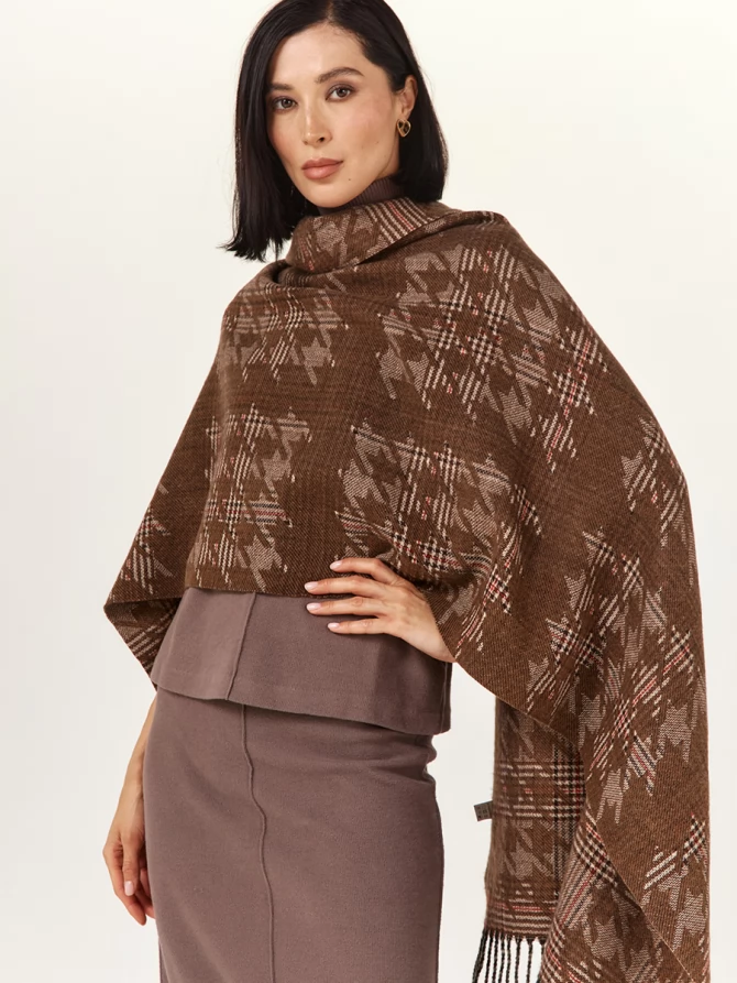 Палантин женский в клетку RH10-16-4