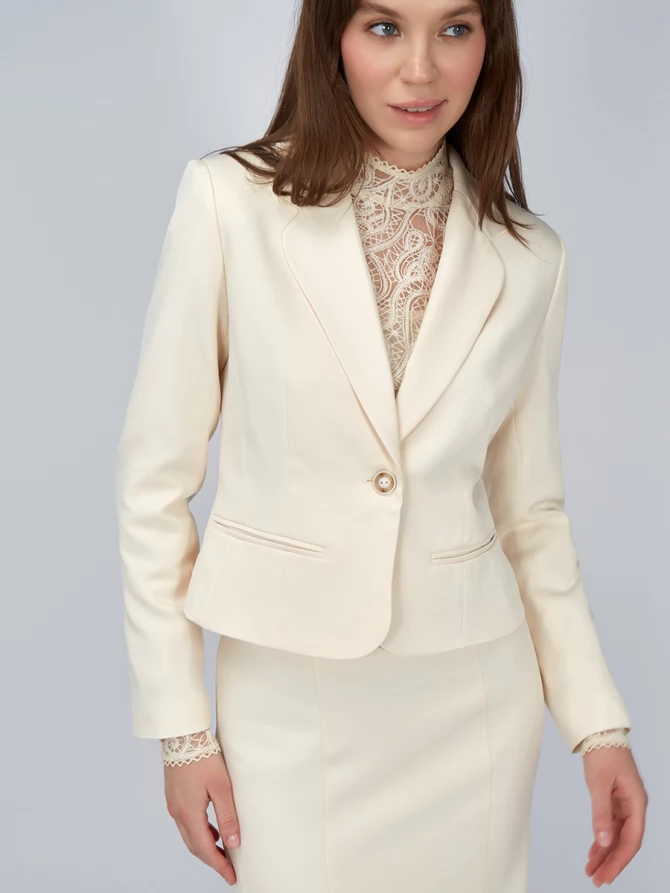 Жакет укороченный  OD-823-1 бежевый