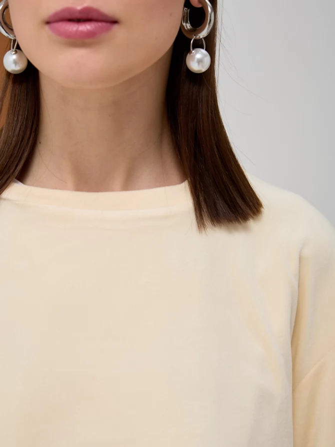 Свитшот оверсайз из велюра