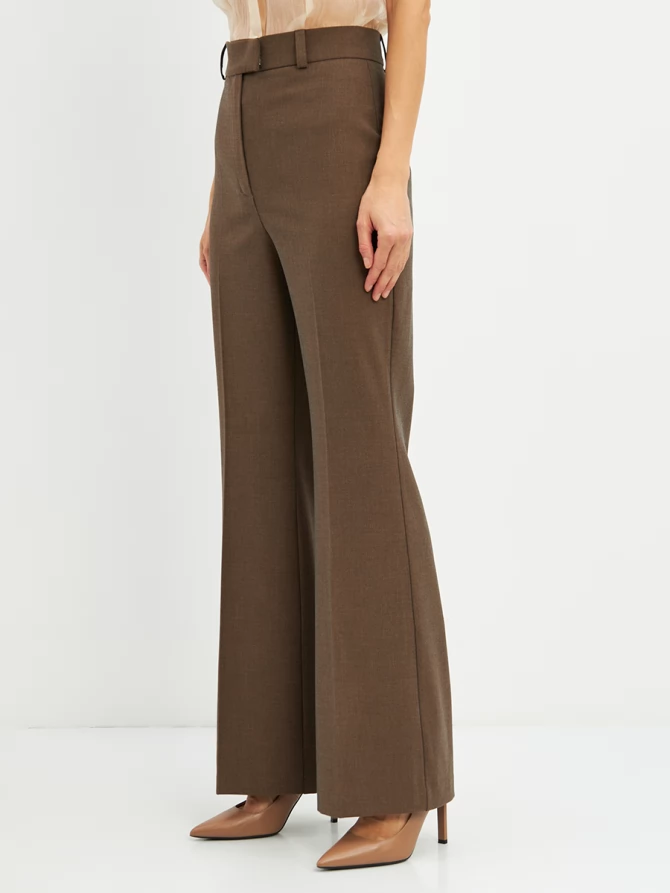 Брюки-клеш OD-822-3 коричневый